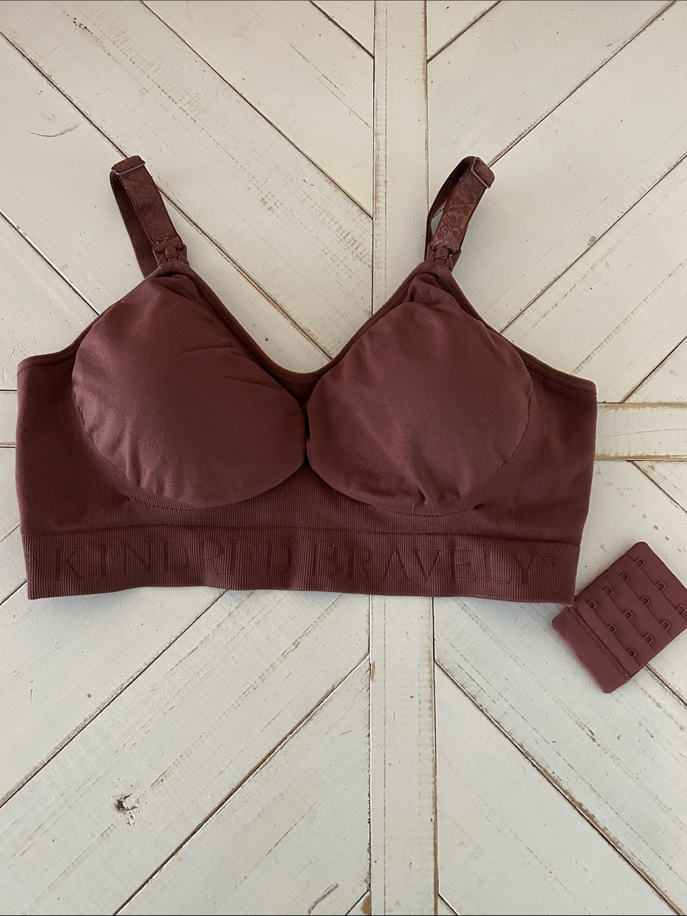 Kindred Bravely Mauve Brown Seamless Nursing Bra
